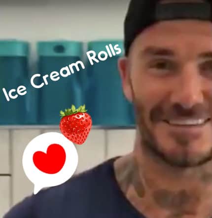 celebrity ice cream rolls